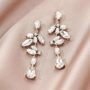 Olive & Piper Emiko Drops Statement Earrings Gold